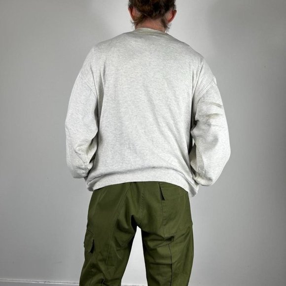 Vintage Australia Melbourne White Long Sleeved Sweatshirt Size Mens L - Picture 3 of 3